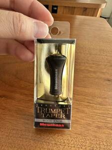 ②★美品☆megabass TRUMPET TAPER WOOD KNOB メガバス トランペット テーパー ウッド ハンドル ノブ　黒檀