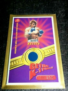 【2002年】K-1 魔裟斗 本物保証 限定 世界一決定戦 実使用 グローブ カード めんこ 