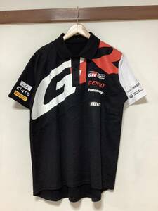 ま1355 TOYOTA GAZOO Racing GR トヨタ 半袖ポロシャツ XL ブラック DENSO Panasonic MXPA12 