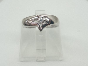 【K9】 ジュエリーマキ 11号／4.2g ダイヤモンド0.09ct リング 指輪 貴金属 アクセサリー レディース 中古