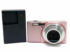【E348】RICOH/リコー CX6 コンパクトデジタルカメラ/デジカメ ピンク系 充電器 バッテリー付き 動作確認済み b