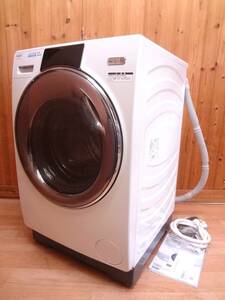 AQUA アクア ドラム式 洗濯機 AQW-DX12M まっ直ぐドラム 12kg/乾燥6kg 左開き 洗濯乾燥機 2021年製