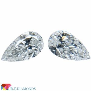 Dカラー IF ペアシェイプセット！DIAMOND！0.30ct/0.31ct/RT2680/GIA