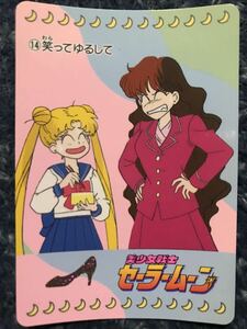 トレカ ☆ 美少女戦士セーラームーン 1992年 当時物 バンダイ カードダス ☆ 14 月野うさぎ トレーディングカード