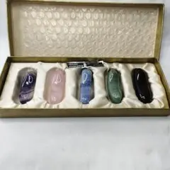 箸置き 天然石 ブラジル原産 瑪瑙 紫水晶 未使用美品 旧家蔵出し 送料無料