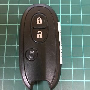 SU10168 スズキ 純正 007YUUL0212スマートキーレス パレット ソリオ ルークス等MK21S MA15S 日産 片側スライド 3ボタン