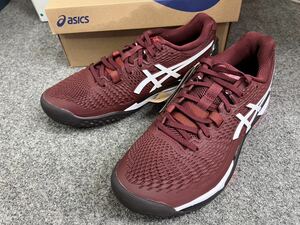 【送料込】asics アシックス テニスシューズ GEL-RESOLUTION 9 OC WIDE 26.5cm オムニクレーコート 1041A378-600 幅広