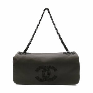 シャネル チェーンショルダーバッグ ブランドオフ CHANEL ラムスキン（羊革） ショルダーバッグ ラムスキン 中古 レディース