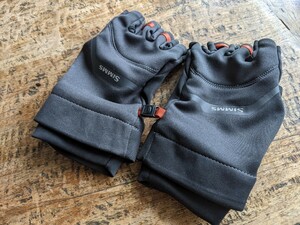 SIMM　シムス　GORE-TEX INFINIUM ハーフフィンガーグローブ　サイズM ルアー　フライフィッシング