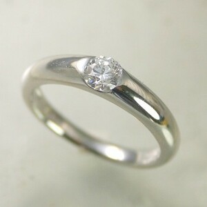 婚約指輪 安い プラチナ ダイヤモンド 0.4カラット 鑑定書付 0.48ct Dカラー FLクラス 3EXカット GIA