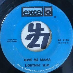 試聴 LIGHTNIN’ SLIM LOVE ME MAMA VG++ SOUNDS EX/ I’M A ROLLIN’ STONE VG++