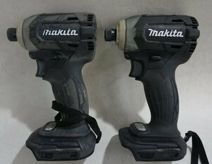 1円～ 【電動工具】 makita マキタ TD148D 18V 充電式インパクトドライバー 部品取り 2台 ※ジャンク品 