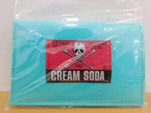 （未使用商品）CREAM SODA クリームソーダ　CS無地パスケース MINTBLUE ミントブルー