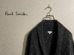 ◯ Paul Smith ファーストライン キャメルヘア ショールカラー カーディガン / ネップ ニット メインライン グレー L Mens #Sirchive