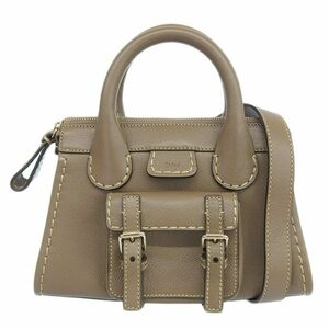 クロエ CHLOE エディスミニ 2WAYバッグ ハンドバッグ ショルダーバッグ レザー グレージュ CHC21WS451 中古 新入荷 OB1770