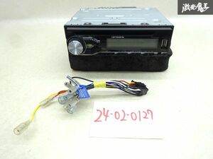 【保証付】 Carrozzeria カロッツェリア 1DIN CDプレーヤー CDデッキ USB AM FM ラジオ CD 再生OK USB 接続OK DEH-4200 汎用 即納 棚A-4-3