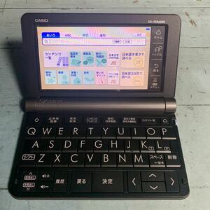 ☆CASIO カシオ 電子辞書 Ex-word エクスワード XD-JTSR6000 ブラック タッチペンあり (8497)