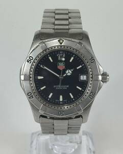 【STK4880】TAG HEUER タグホイヤー professional 200M プロフェッショナル WK1110-0 デイト クォーツ ラウンド 黒文字盤 メンズ 腕時計