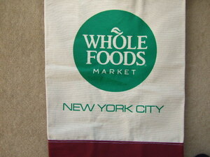 【送料無料】ホールフーズマーケット NY限定 トートバッグ 2WAY エコバッグ WHOLE FOODS ワイン