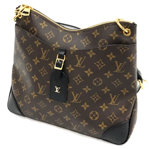 ルイヴィトン モノグラム オデオン NM MM ノワール ショルダー バッグ M45352 レディース ブラウン LOUIS VUITTON