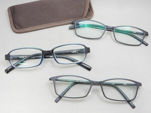 Zoff ゾフ/JINS ジンズ ＋2.0 リーディンググラス/老眼鏡/メガネ/眼鏡フレーム/アイウェア 3点セット 【g463y1】