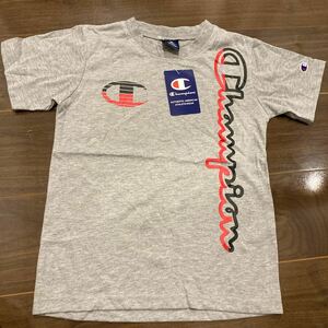 新品　チャンピオン　ロゴTシャツ　グレー　サイズ140　送料185円