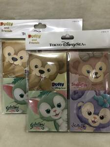 TDS 限定　ディズニーシー　ダッフィー　シェリーメイ　ジェラトーニ　ステラルー　メモセット　２セット