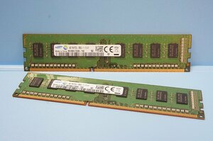 SAMSUNG サムスン PCメモリ M378B5173EB0-YK0 4GB×2枚 計8GB DDR3 メモリチップ PCパーツ 現状品 送料無料 1016755