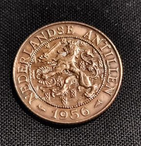 オランダ アンティル 2-1/2セント 1956年 銅貨