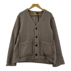 美品 NVRFRGT ネヴァーフォーゲット タグ付き　ウール×モヘヤ シャギー カーディガン size1/ベージュ レディース