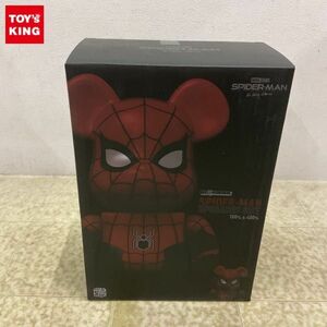 1円〜 未開封 BE@RBRICK ベアブリック スパイダーマン:ノー・ウェイ・ホーム スパイダーマン UPGRADED SUIT 100% & 400%