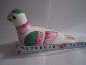  鳥 陶器/磁器 お土産 工芸 アンティーク レトロ 鳥笛 玩具 日本 鳩　はと笛
