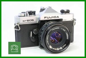 【同梱歓迎】難あり実用■FUJIFILM FUJICA ST605 ボディ+FUJINON 55mm F2.2■シャッター全速完動・露出計不良■AB769