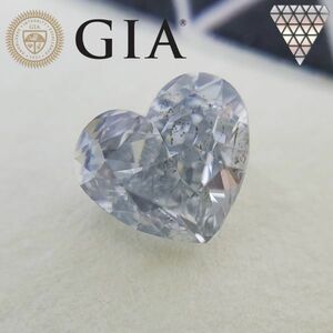 0.51 ct FANCY GRAYISH BLUE I1 HEART GIA ダイヤモンド ルース DIAMOND EXCHANGE FEDERATION .