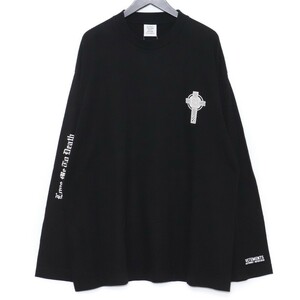 VETEMENTS Love Me to Death L/S Tee Lサイズ ブラック MAH18TR19 ヴェトモン ラブミートゥーデスロングスリーブTシャツ 長袖カットソー