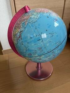 地球儀　ピンク　美品　インテリア　 世界地図 オブジェ