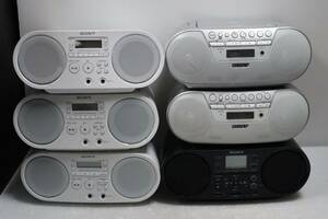 N2437 Y [6台セット】 ★SONY ソニー CDラジオ ZS-S40(3台) / ZS-S10CP (2台) / ZS-RS80BT (1台) 