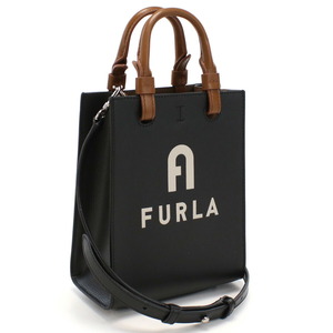 【新品 未使用】フルラ FURLA FURLA VARSITY ハンドバッグ ショルダー ブランド WB00729 BX1230 E0500 NERO+PERLA ブラック レディース