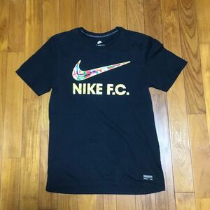 NIKE ナイキ 半袖Tシャツ Tシャツ ブラック 黒 NIKE F.C. サッカー　メンズ　サイズM