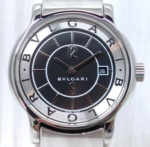 BVLGARI ブルガリ Solotempo ソロテンポ ST29S／D85*** クォーツ 腕時計【2023/07・電池交換・研磨済】
