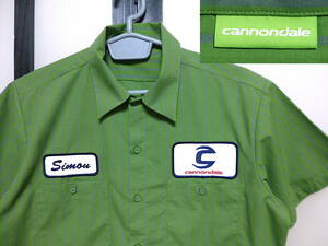 キャノンデール 半袖 ストライプ柄 ワーク シャツ / cannondale Work Shirt オフィシャル サイクリング系