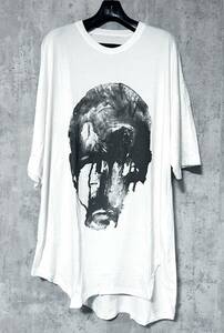 希少 20SS定価14850円 NiLos ニルズ オーバーサイズ グラフィック カットソー JULIUS ユリウス 白 / rickowens drkshdw Yohji Yamamoto Y-3