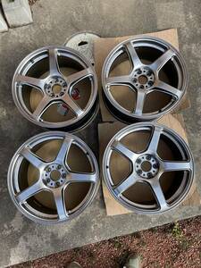 【美品】ワーク エモーション T5R 18×8.5J PCD100 +45　4本