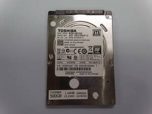 2.5インチ HDD 500GB TOSHIBA 15OWC232T