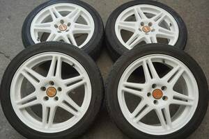 深溝 ルマンLM704 215/45R17 SPEEDLINE 7J +48 PCD100 ゴルフ４ カローラスポーツ CT200 ウィッシュ BRZ FT86 レガシィ プリウス*996n