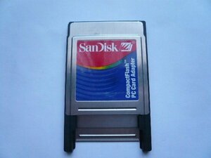 SanDisk　コンパクトフラッシュ　CF　PCカードアダプター　
