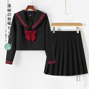 L セーラー服 女子制服 学生服 女子高校生 コスチューム JK制服 可愛い 刺繍 コスプレ 学園祭 文化祭 仮装 本格制服