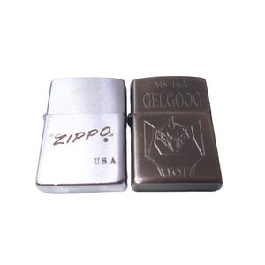 1441　中古品　ガンダム　MS-14A　GELGOOG　ゲルググ　USA　zippo ジッポー 喫煙具 オイルライター 2点セット