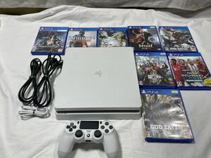 SONY CUH-2100A ソフト8本セット PS4 白/ホワイト/プレステ4