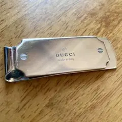 【中古】GUCCI  グッチ マネークリップ シルバー